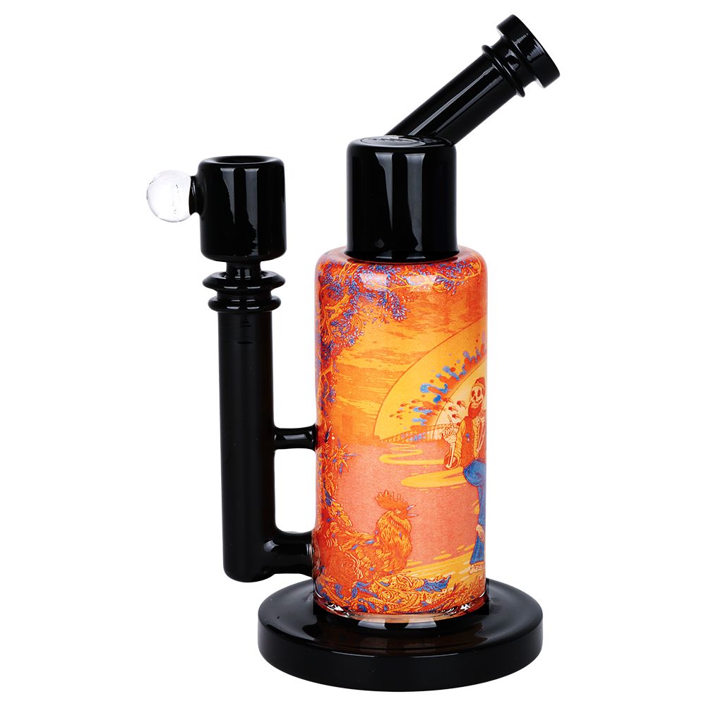 Grateful Dead x Pulsar Inside Print Water Pipe - 8.5" / 14mm F / Sunset Dance - Image 4