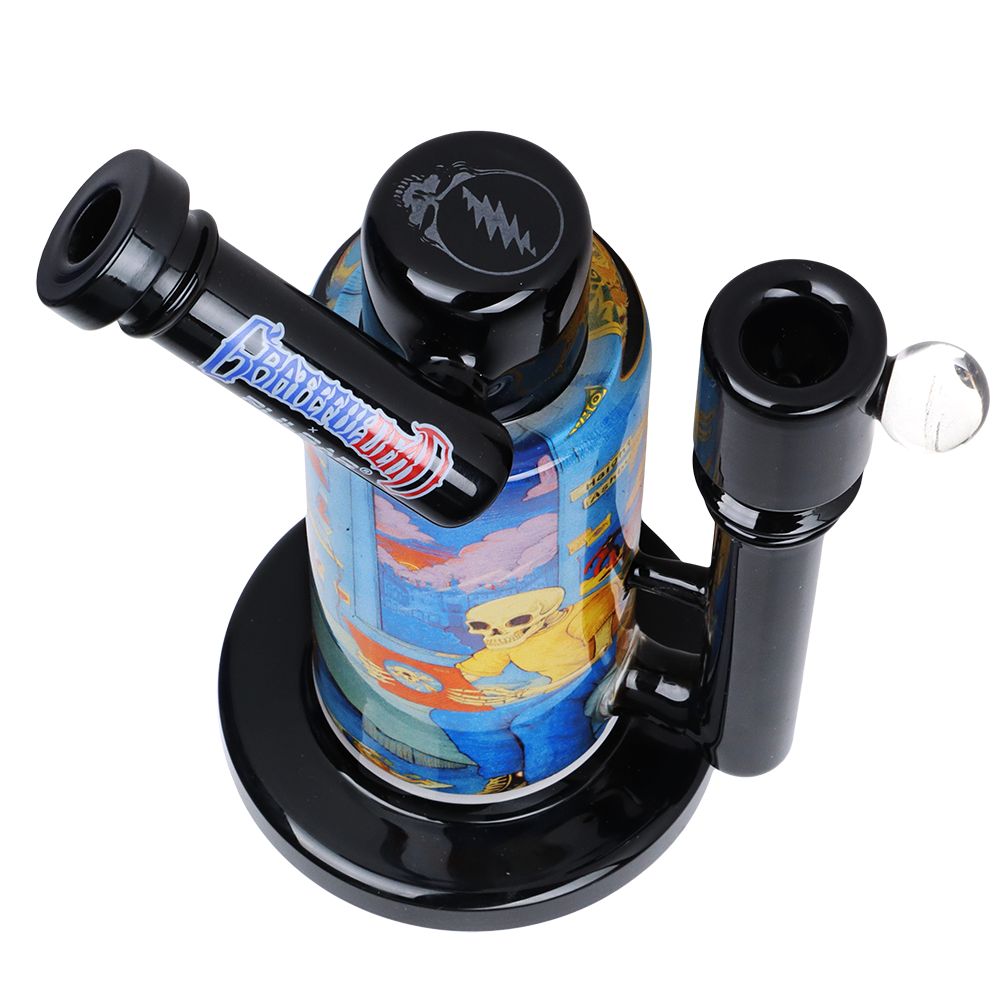 Grateful Dead x Pulsar Inside Print Water Pipe - 8.5" / 14mm F / Deadhead Dorm - Image 4