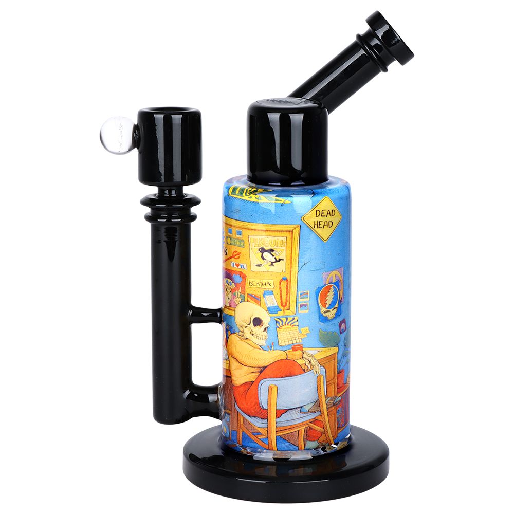 Grateful Dead x Pulsar Inside Print Water Pipe - 8.5" / 14mm F / Deadhead Dorm - Image 3