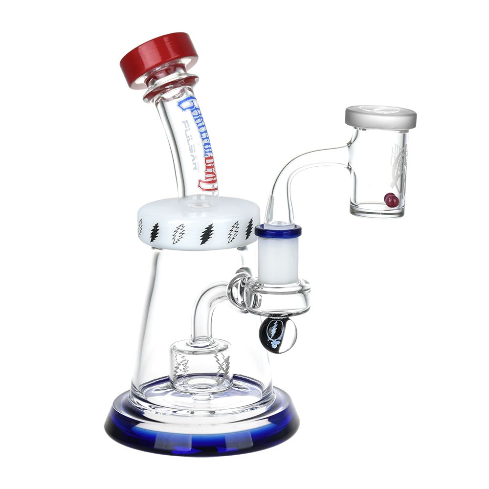 Grateful Dead x Pulsar Lightning Bell Dab Rig Set - 7.5" / 14mm F - Image 3
