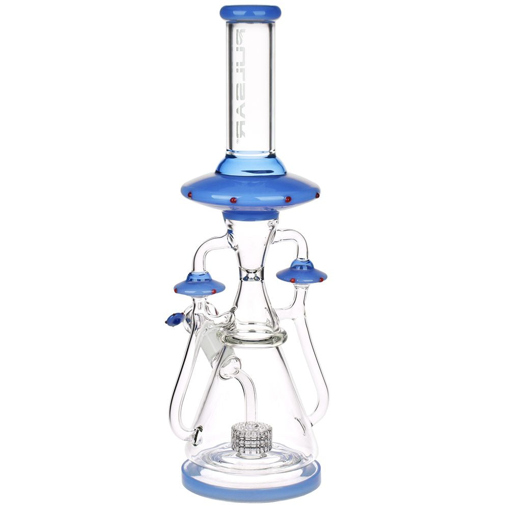 Pulsar Far-Out Visitors Recycler Glass Water Pipe | 17.25" | 19mm F - Image 3