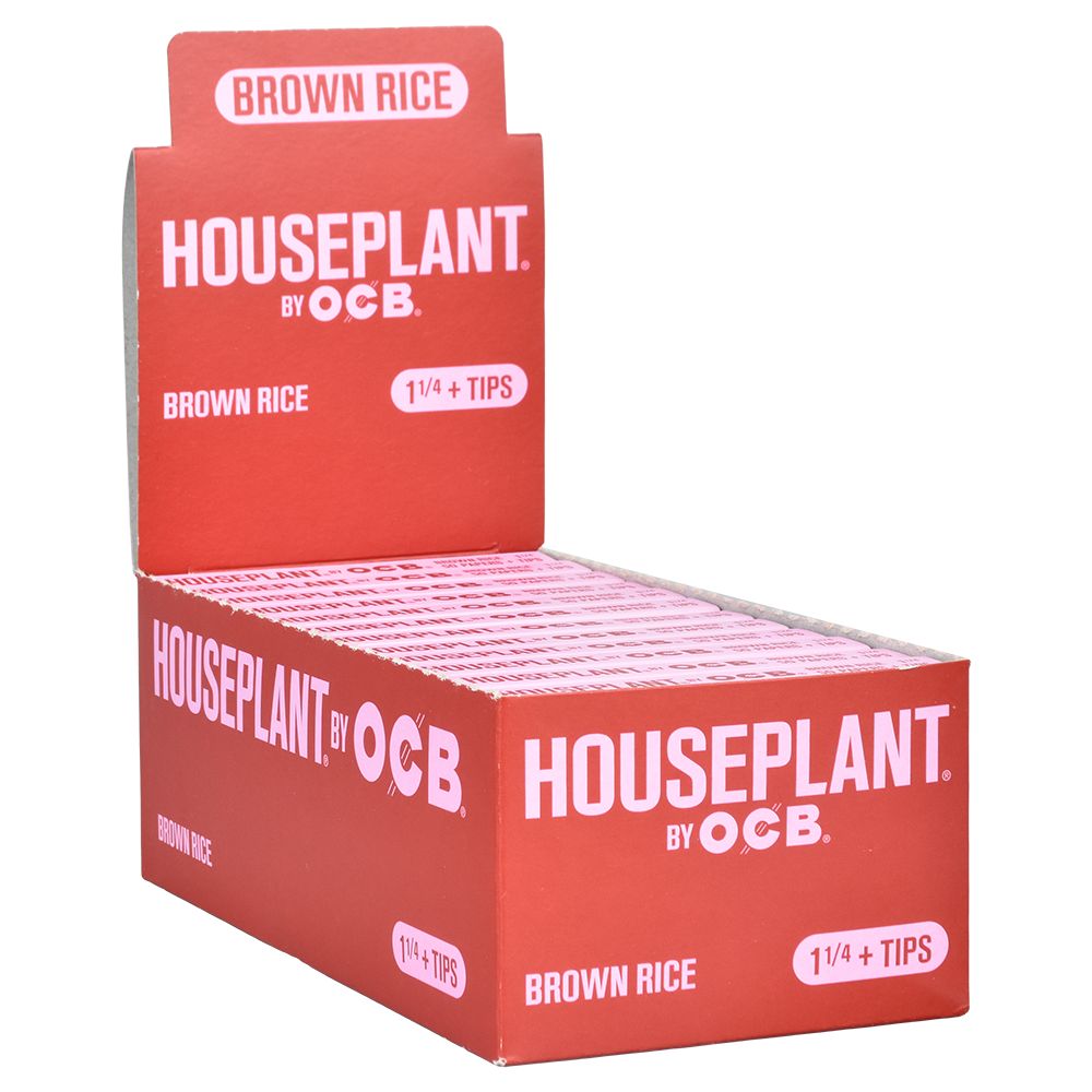 Houseplant by OCB Papers + Tips - Brown Rice /50pc/ 1 1/4" 24ct - Image 2