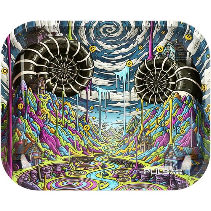 Pulsar Metal Rolling Tray - Reverse Gravity Drip / 13"x 11"